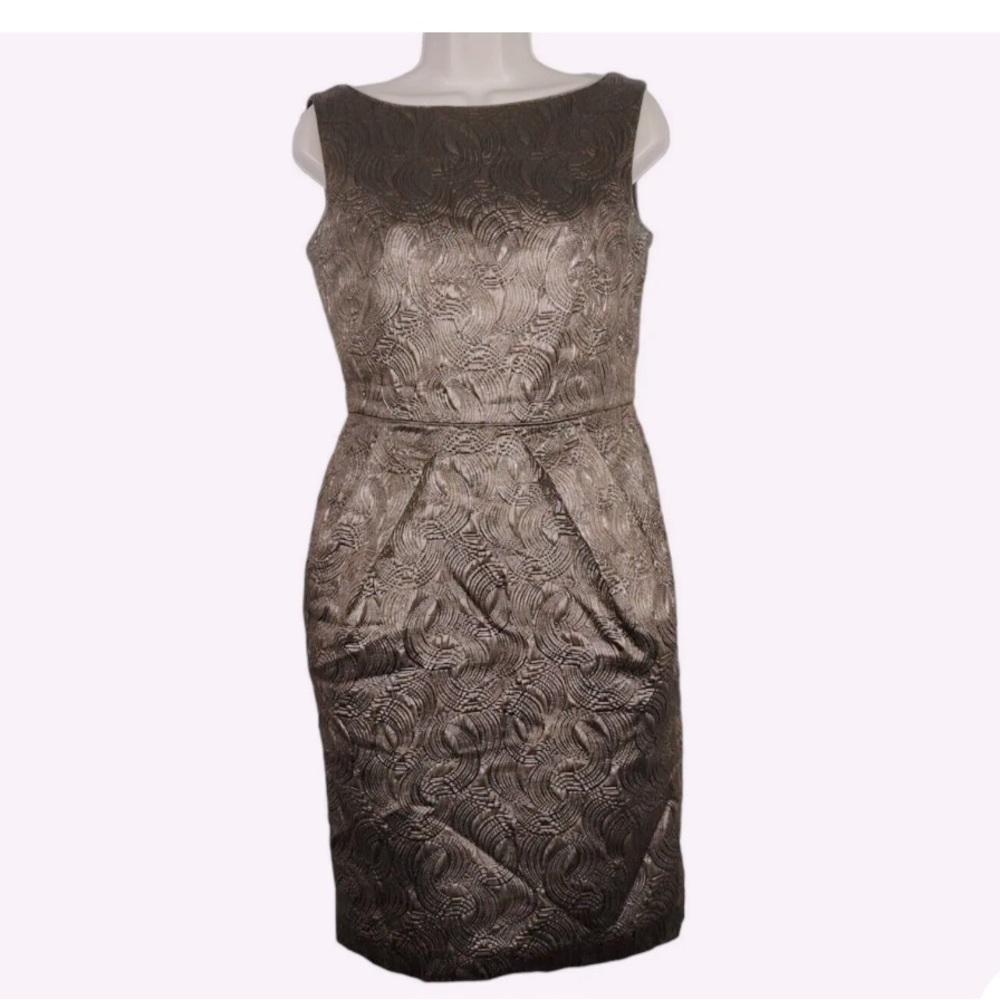 NWT Banana Republic Sz 4 Metallic Sheath Dress